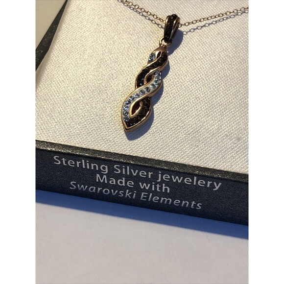 NWT - STERLING 'N' ICE 18" NECKLACE with SWAROVSKI ELEMENTS - Picture 2 of 7